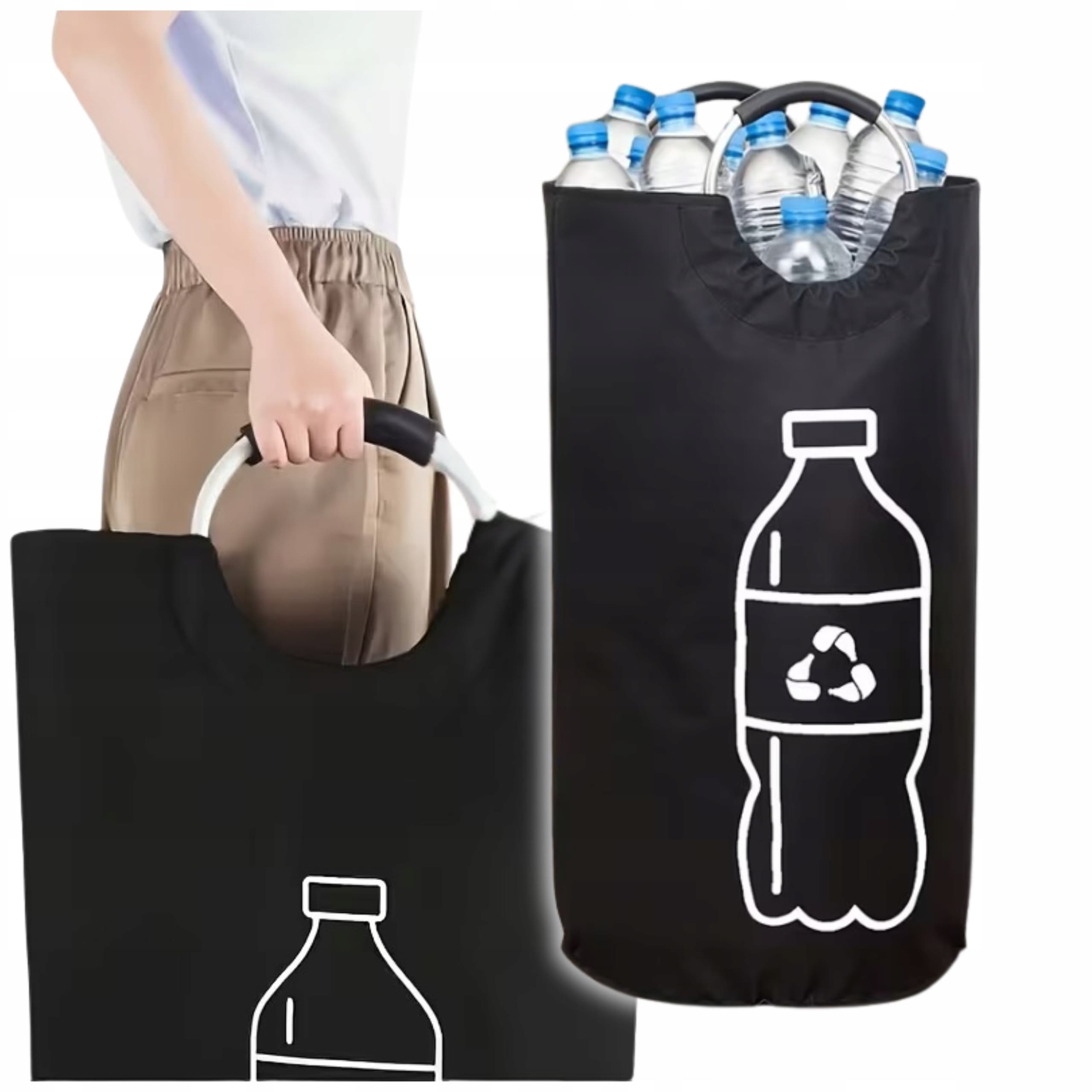 BottleBox 82L – Koniec Bałaganu! Duży Organizer na Butelki Składany Kosz XL