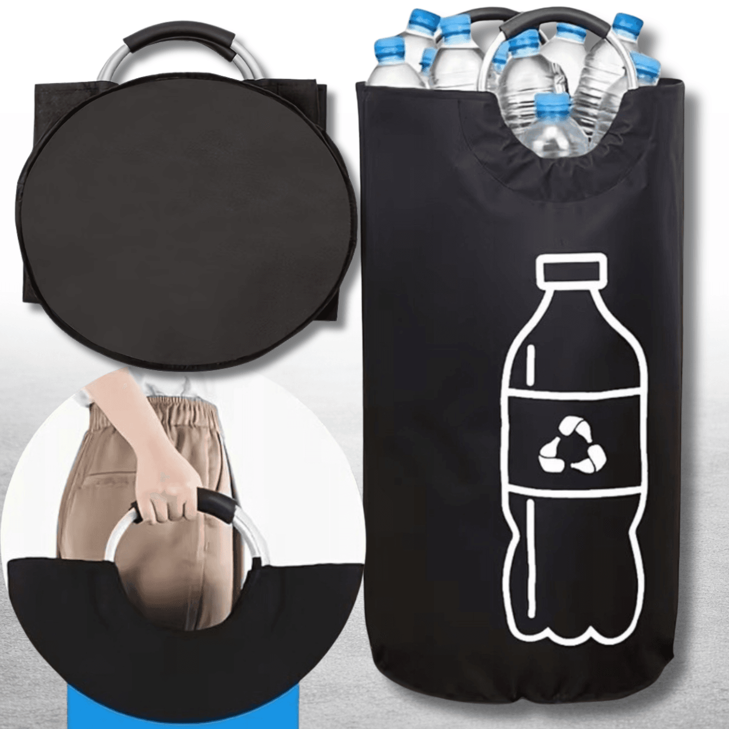 BottleBox 82L – Koniec Bałaganu! Duży Organizer na Butelki Składany Kosz XL