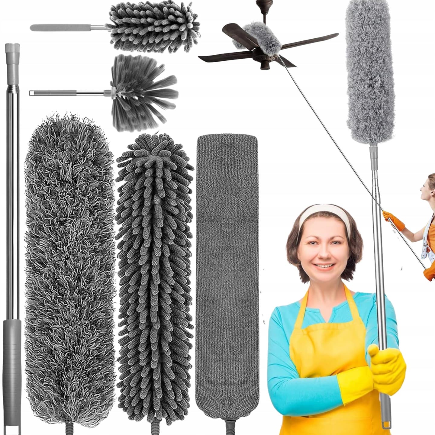 Teleskopowa szczotka do kurzu 6w1